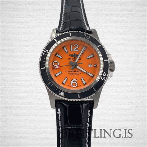 breitling quadrantre arancione|Breitling supercoean watch price.